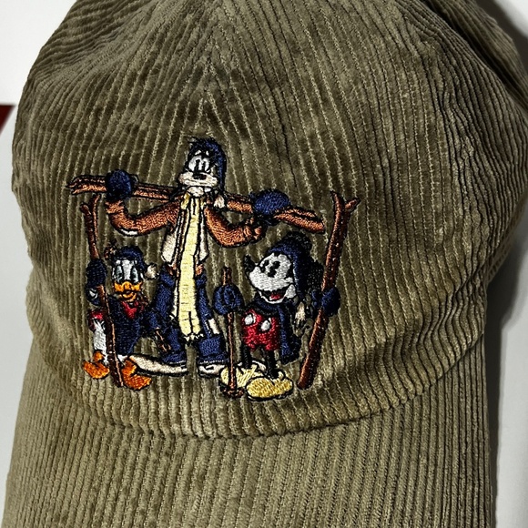 Disney Store Corduroy Hat Goofy Donald Duck Mickey Mouse Embroidered Ski Design - Picture 6 of 8